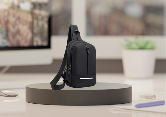 Black Waterproof Shoulder Bag