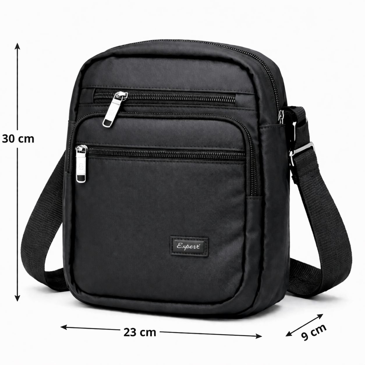 Men's Black Sling Bag