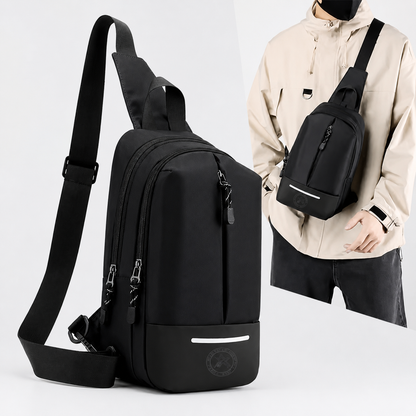 Black  Waterproof Shoulder Bag