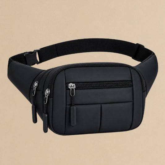 Black Waist Bag for Man & Woman