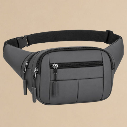 Gray Waist Bag for Man & Woman