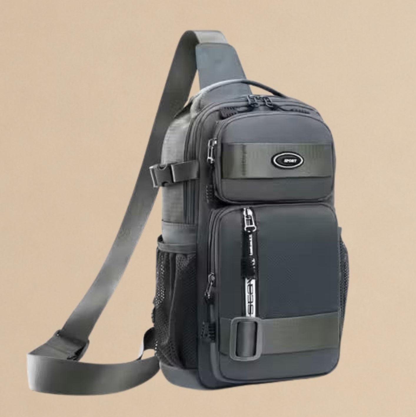 Blue Crossbody Sling Bag for Travel, Cycling & Hiking