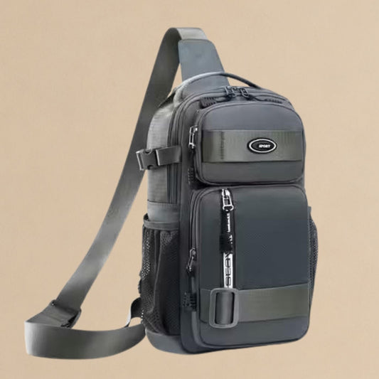 Blue Crossbody Sling Bag for Travel, Cycling & Hiking