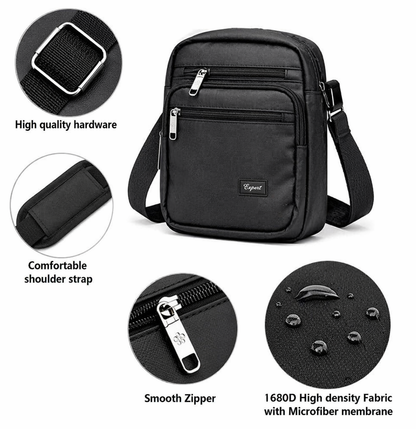 Men's Black Sling Bag