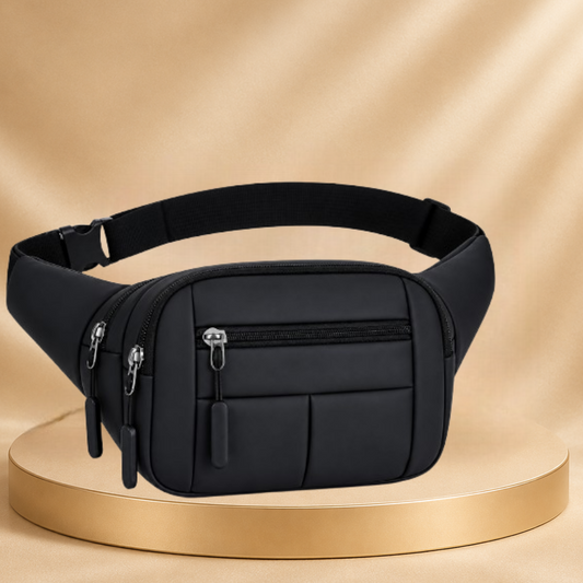 Black Waist Bag for Man & Woman