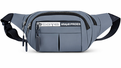 Gray Waist Bag for Man & Woman
